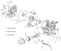 Part Location Diagram of 952Z370-SUC MTD Engine Assembly